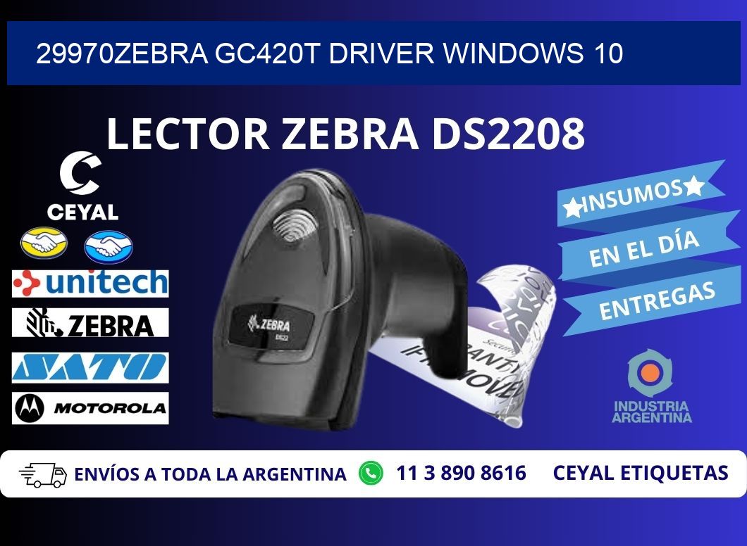 29970Zebra GC420t driver Windows 10