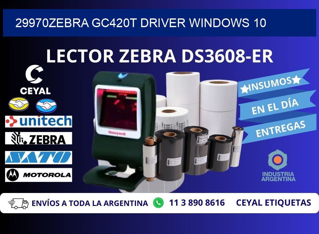 29970Zebra GC420t driver Windows 10