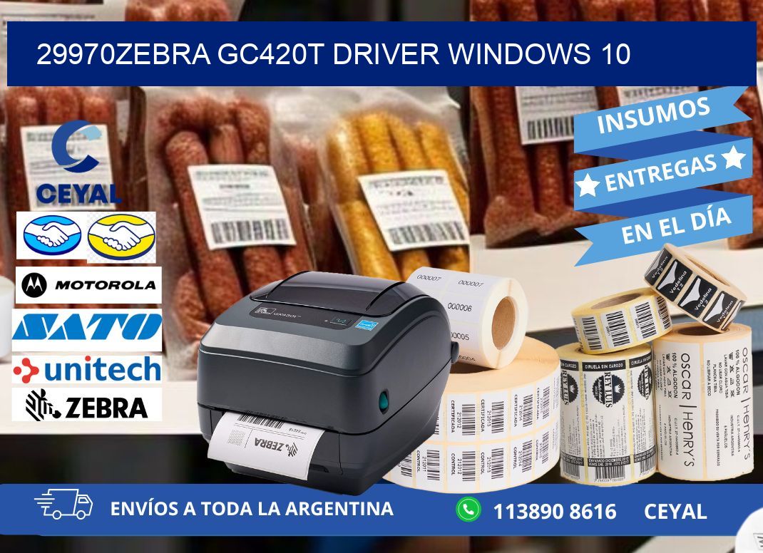 29970Zebra GC420t driver Windows 10