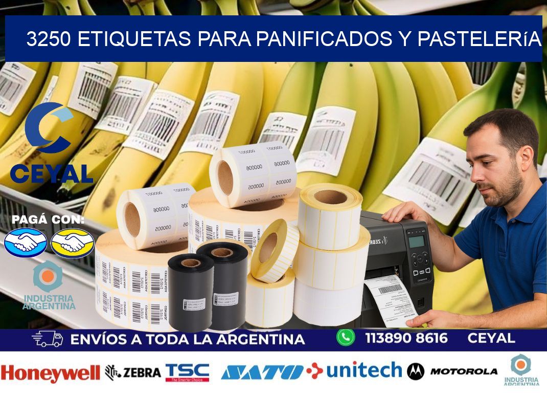 3250 Etiquetas para panificados y pastelería