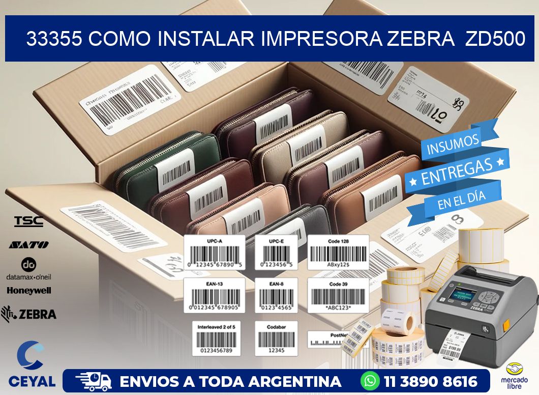 33355 Como instalar impresora Zebra  ZD500