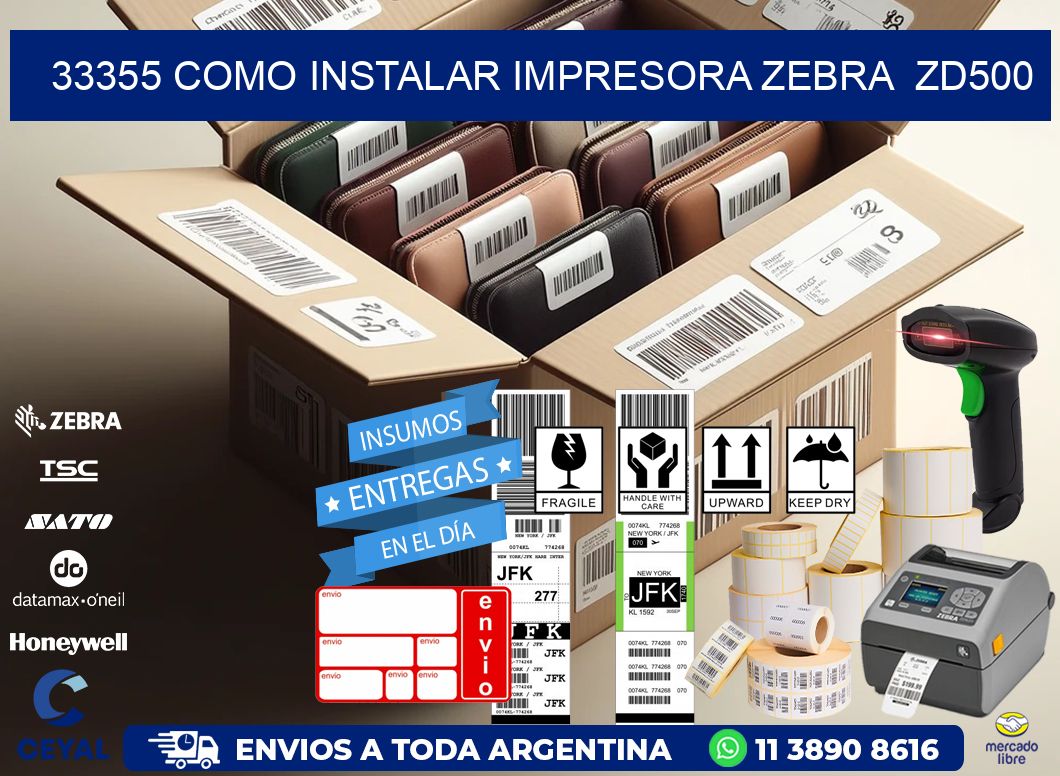 33355 Como instalar impresora Zebra  ZD500