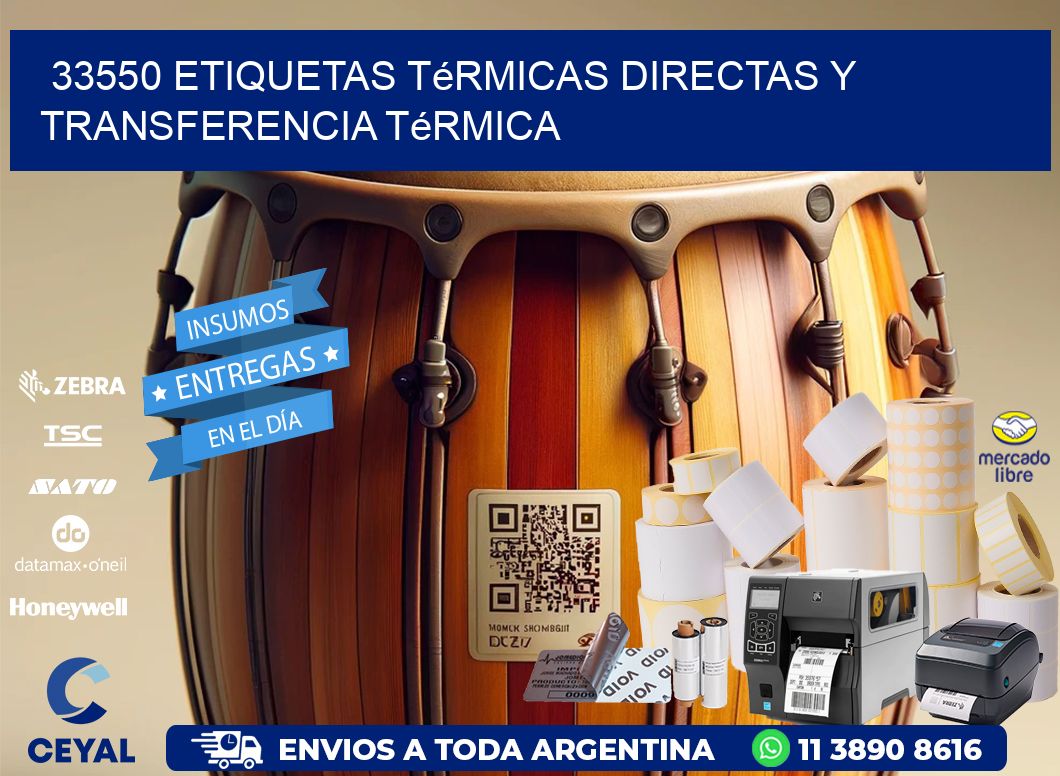 33550 etiquetas térmicas directas y transferencia térmica