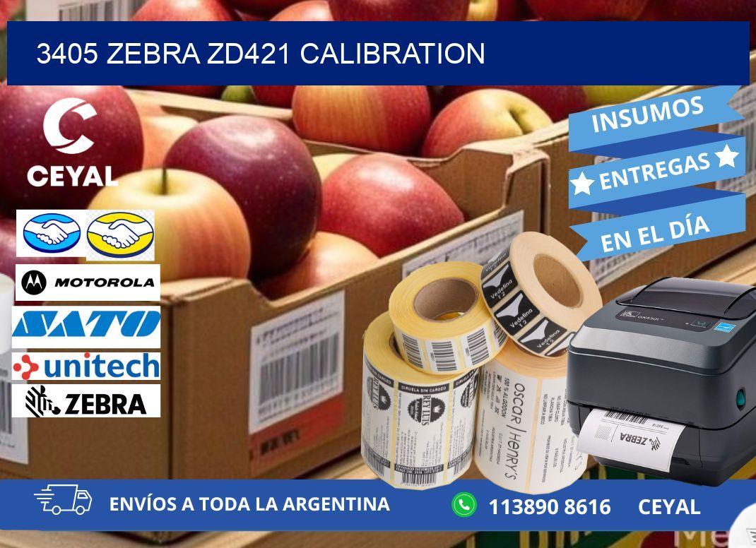 3405 Zebra ZD421 Calibration