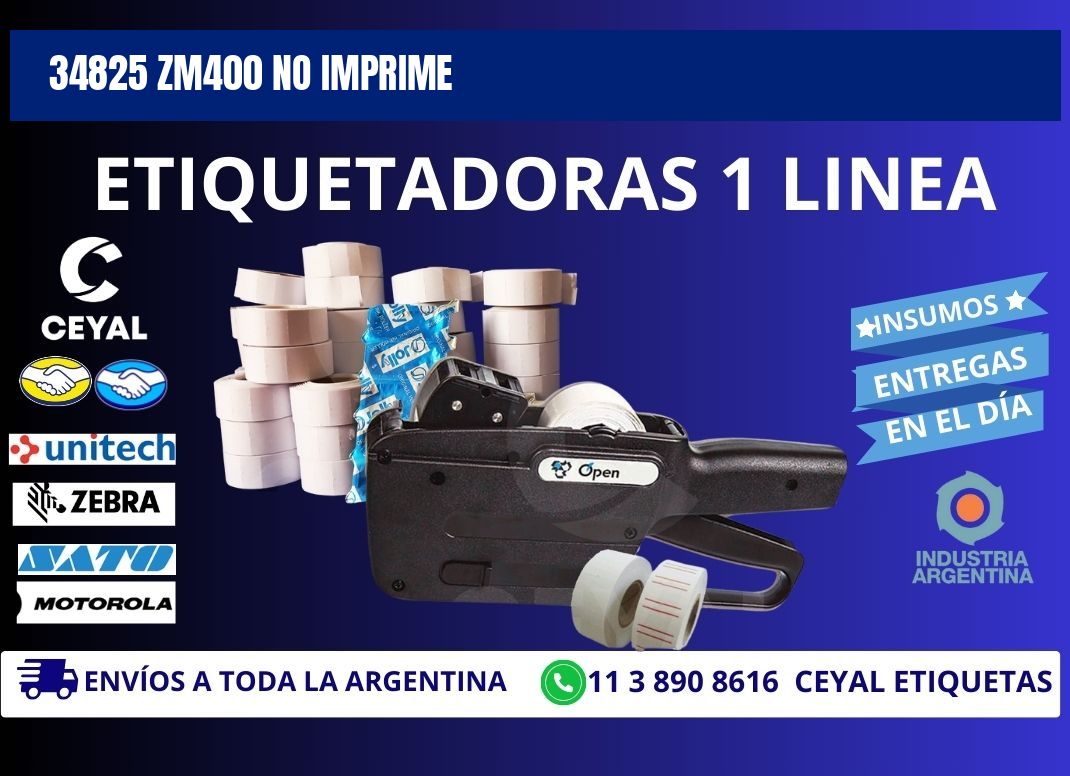 34825 ZM400 no imprime