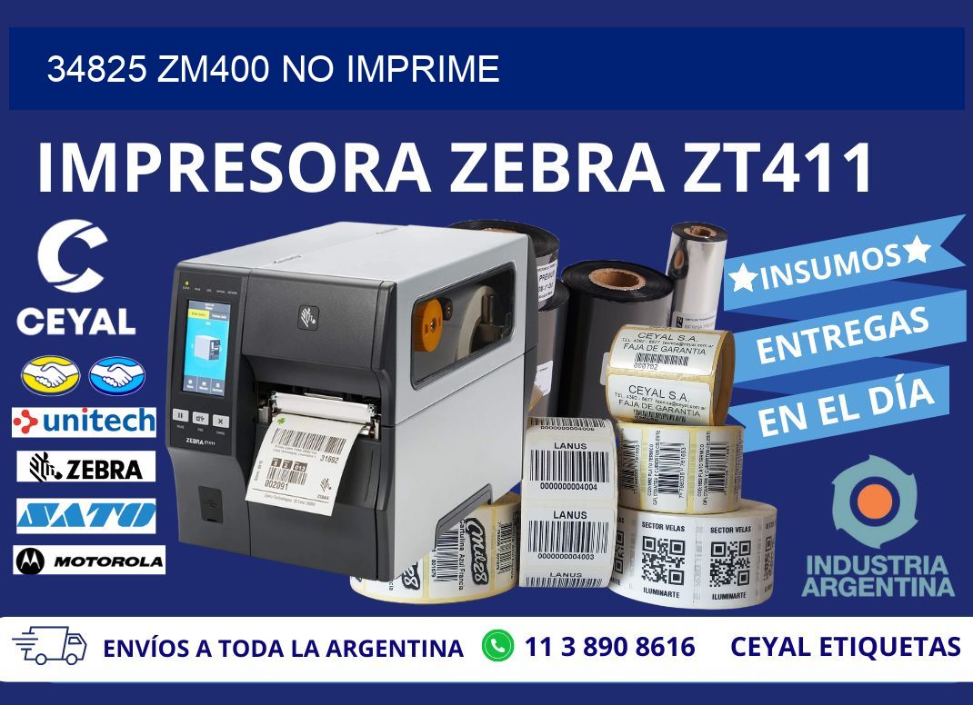 34825 ZM400 no imprime