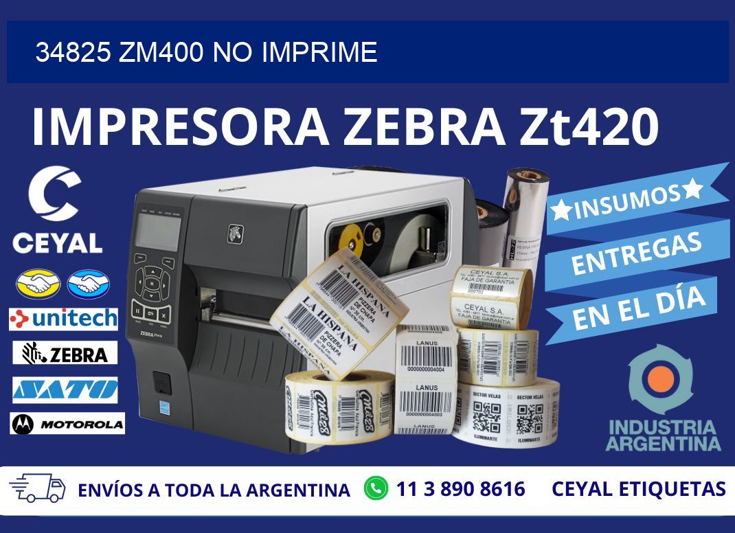 34825 ZM400 no imprime