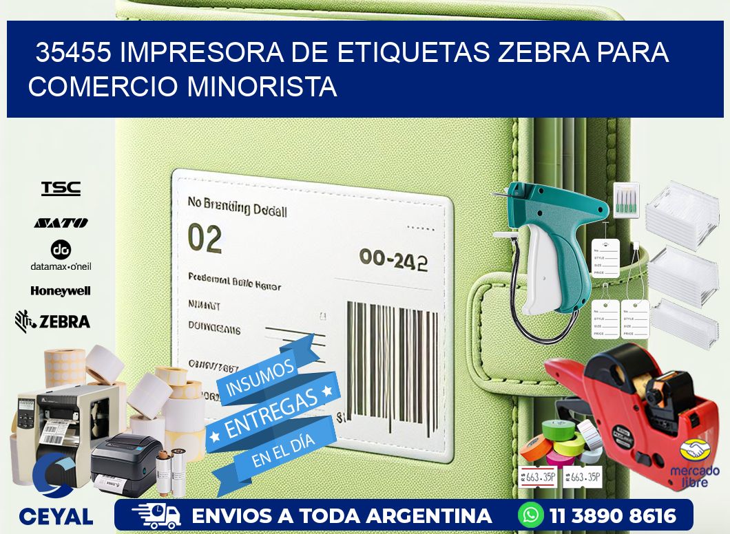 35455 impresora de etiquetas zebra para comercio minorista