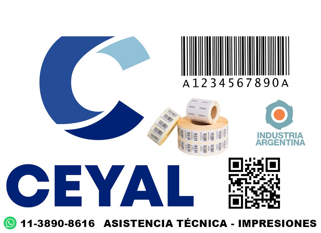 36100 Etiquetas adhesivas ean13 textil