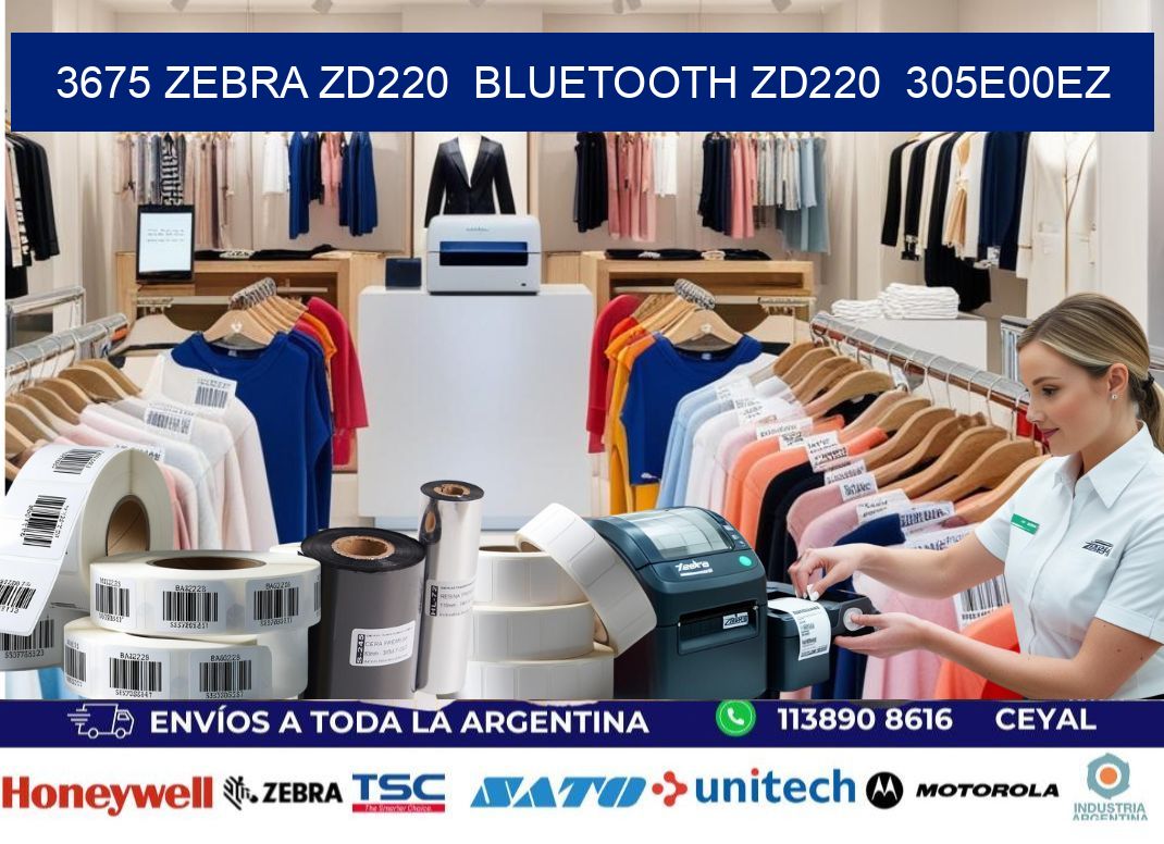 3675 Zebra ZD220  Bluetooth ZD220  305E00EZ