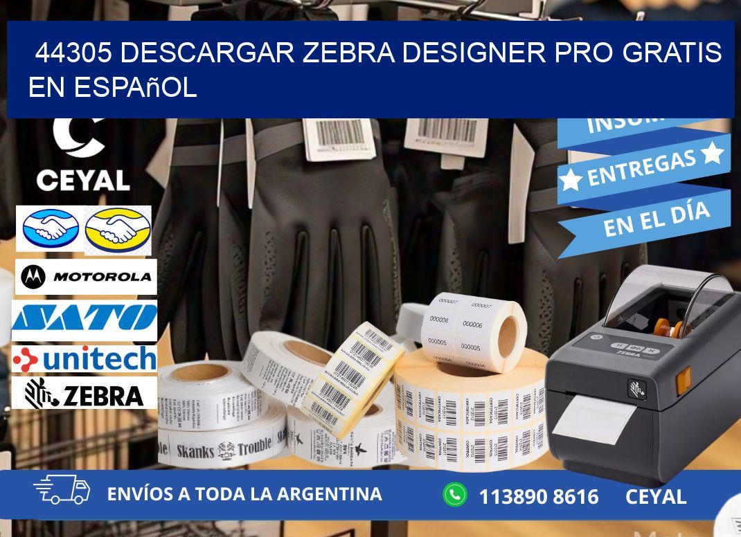 44305 Descargar Zebra Designer Pro gratis en Español