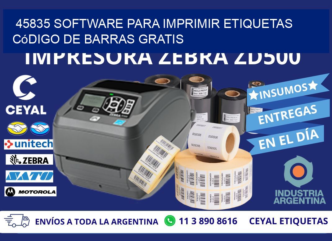 45835 Software para imprimir etiquetas código de barras gratis