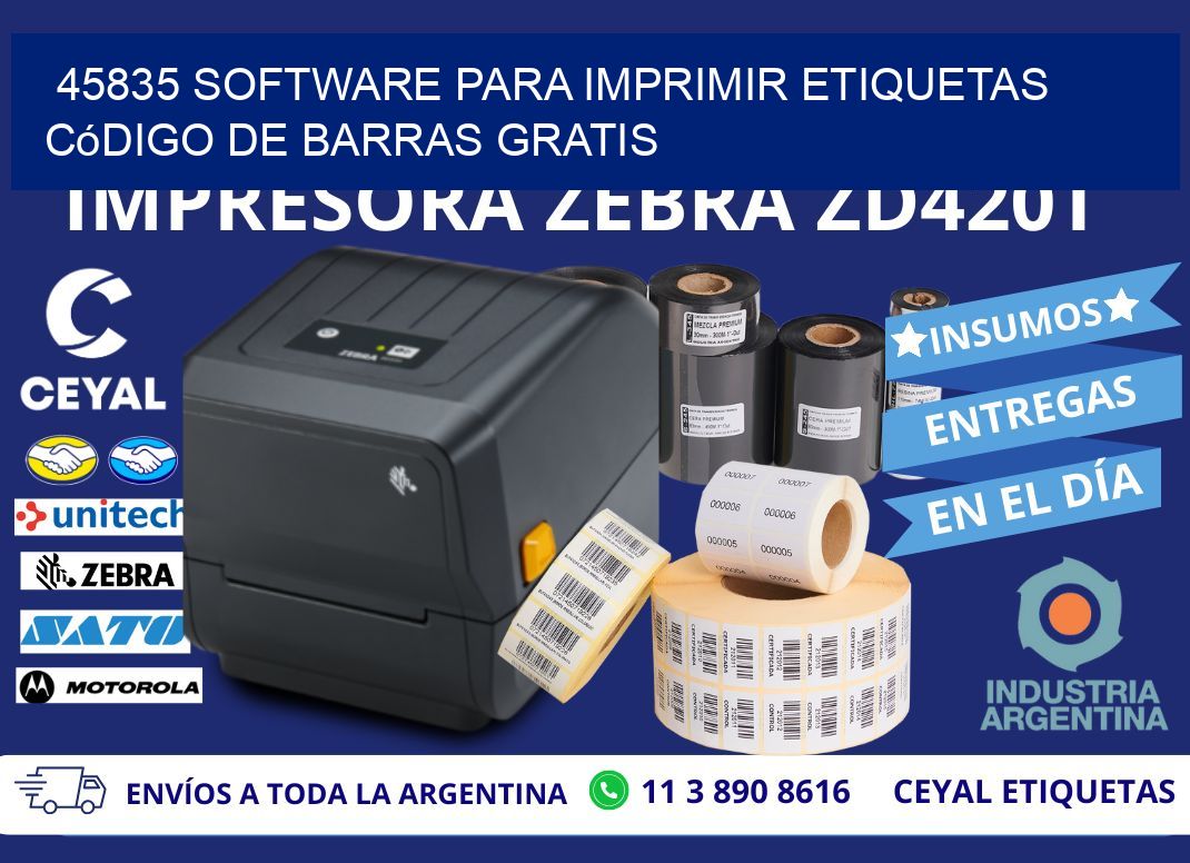 45835 Software para imprimir etiquetas código de barras gratis