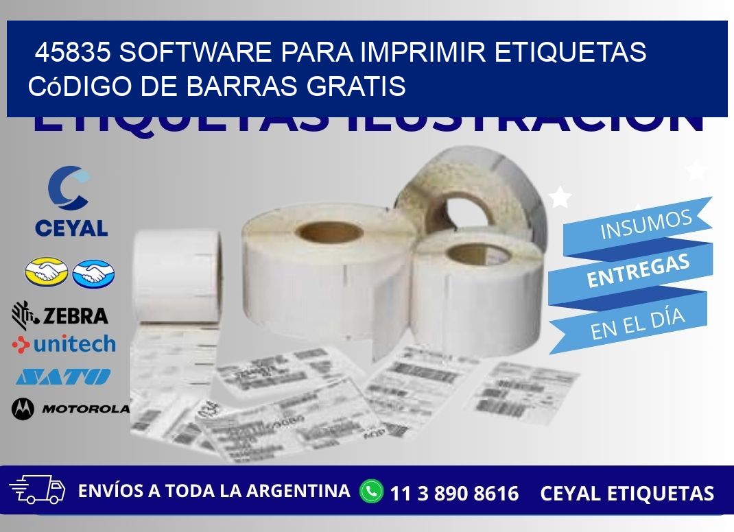 45835 Software para imprimir etiquetas código de barras gratis