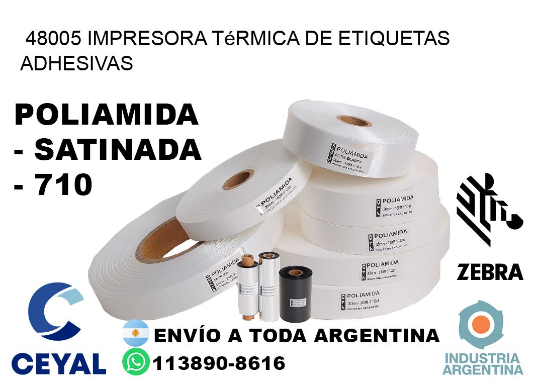 48005 Impresora térmica de etiquetas adhesivas