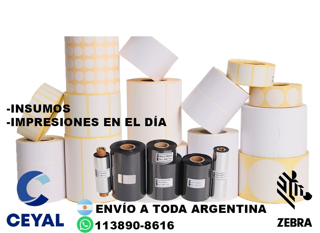 5 cajas de etiquetas 66 x 81