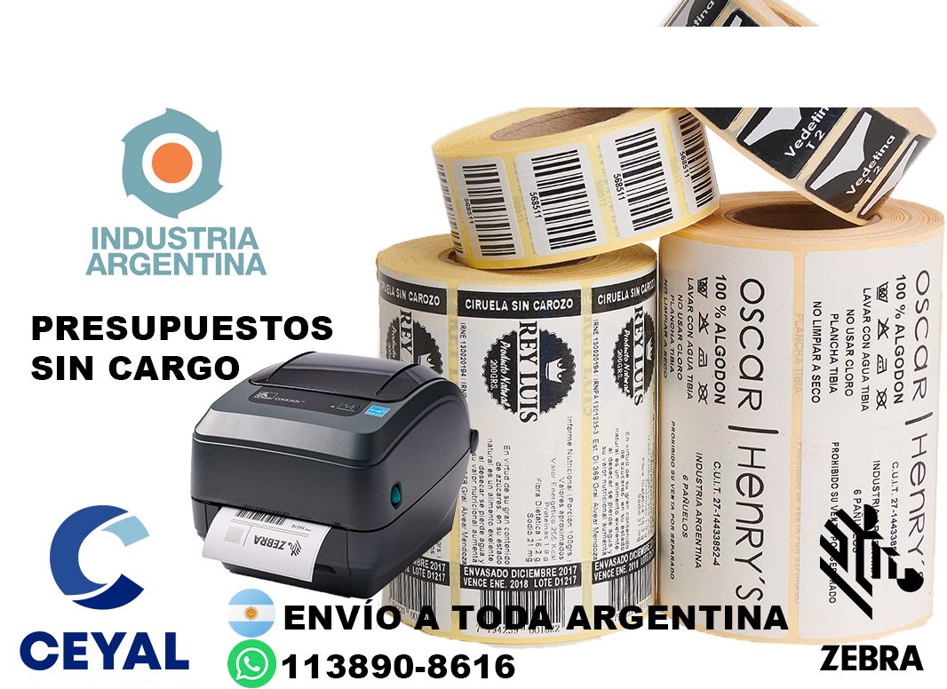 5 cajas de etiquetas 83 x 69