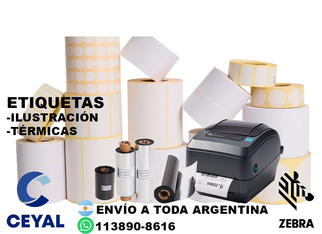 5 cajas de etiquetas 83 x 69