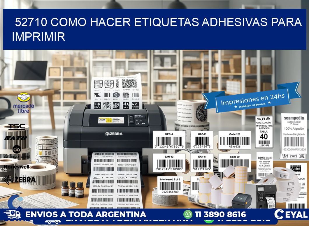 52710 Como hacer etiquetas adhesivas para imprimir