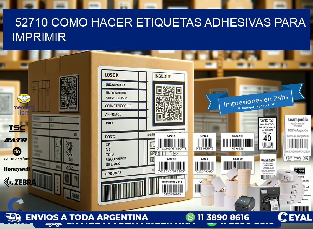 52710 Como hacer etiquetas adhesivas para imprimir