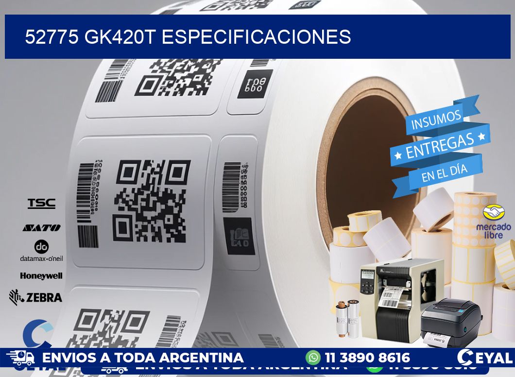 52775 GK420T especificaciones