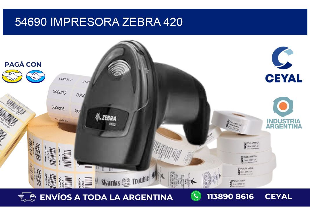 54690 impresora zebra 420