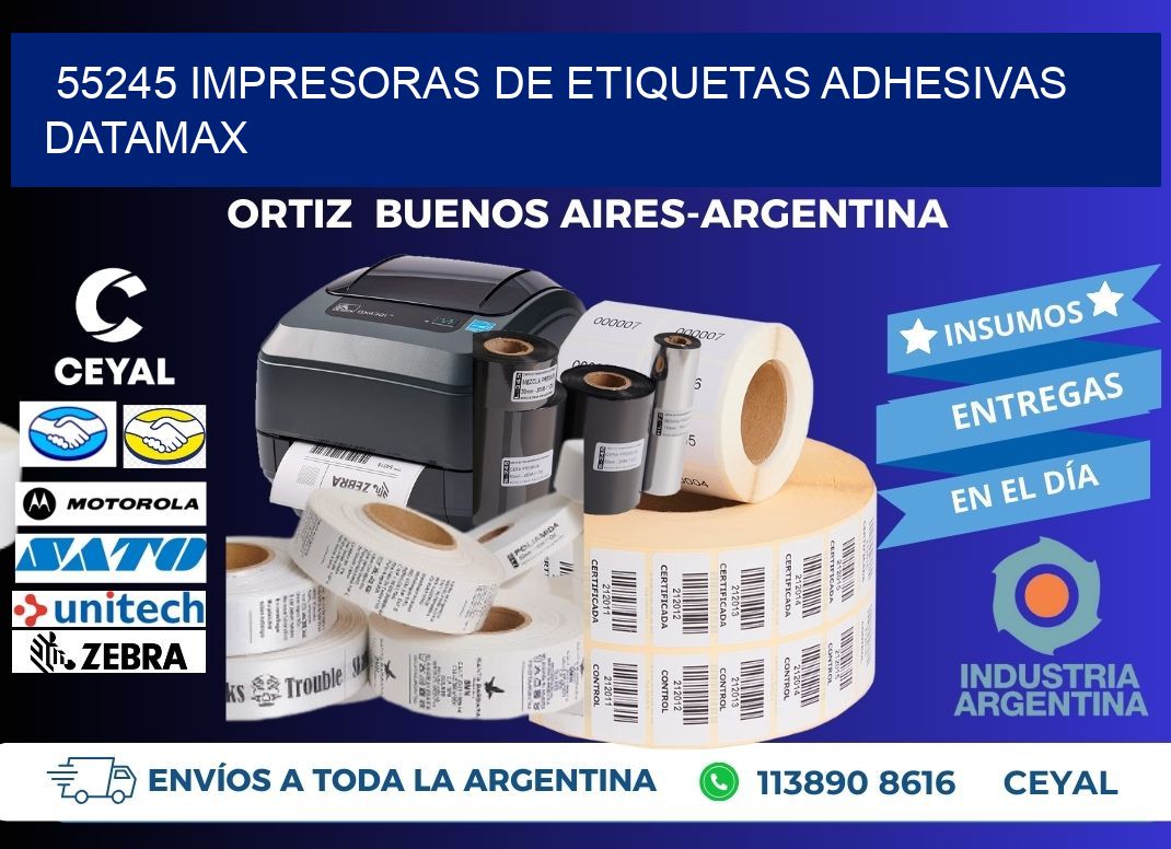 55245 impresoras de etiquetas adhesivas datamax