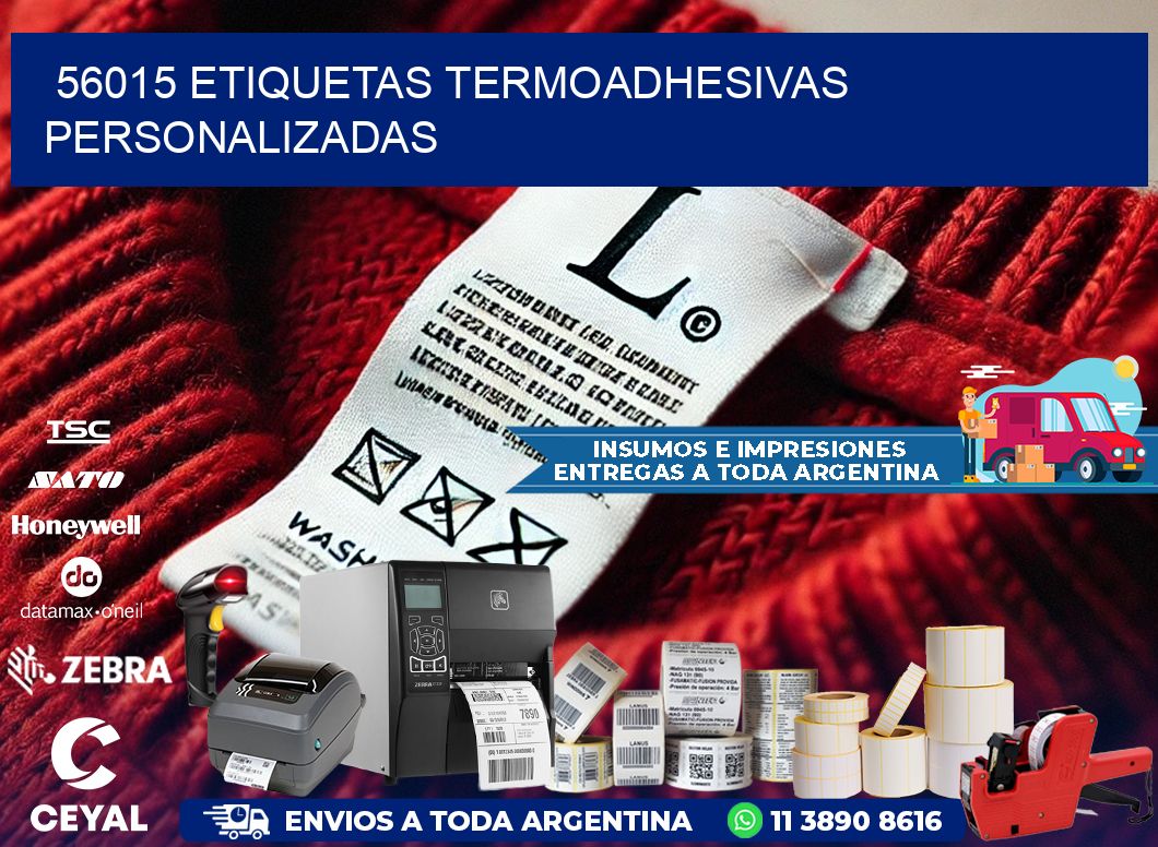 56015 Etiquetas termoadhesivas personalizadas