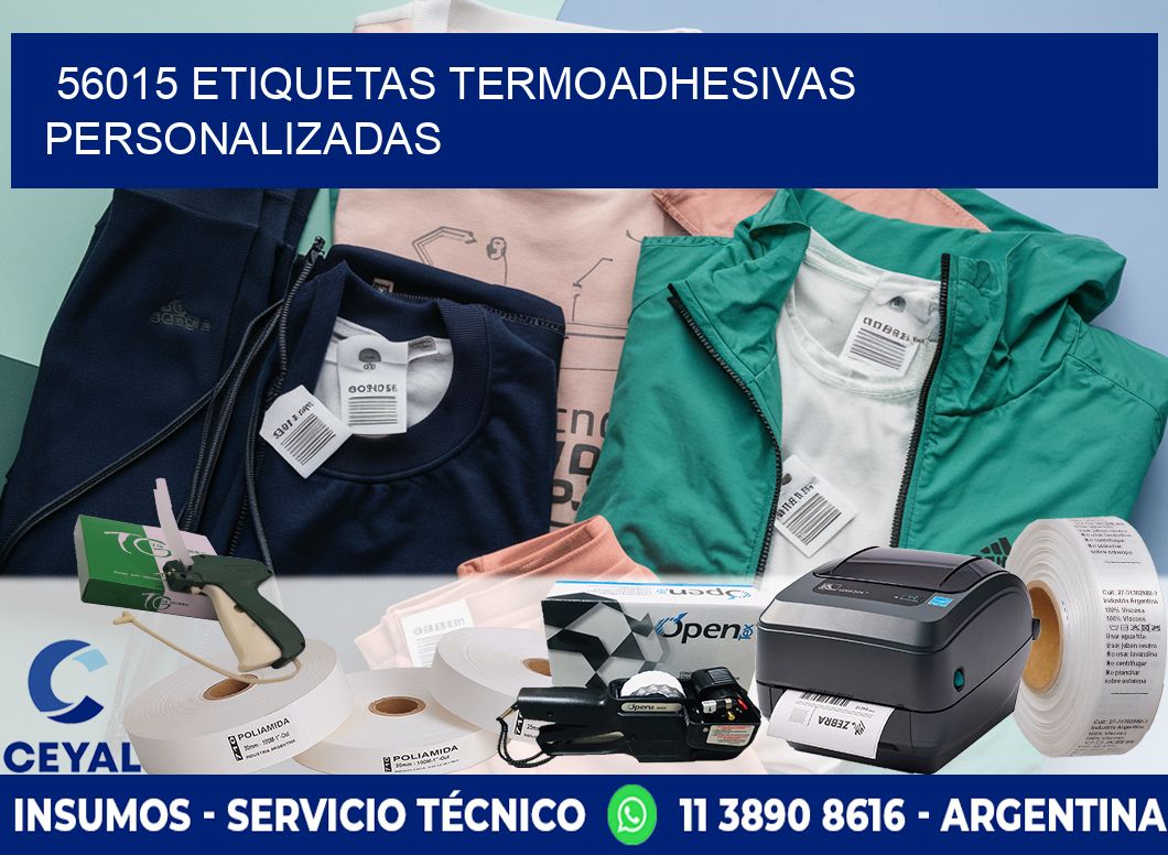 56015 Etiquetas termoadhesivas personalizadas
