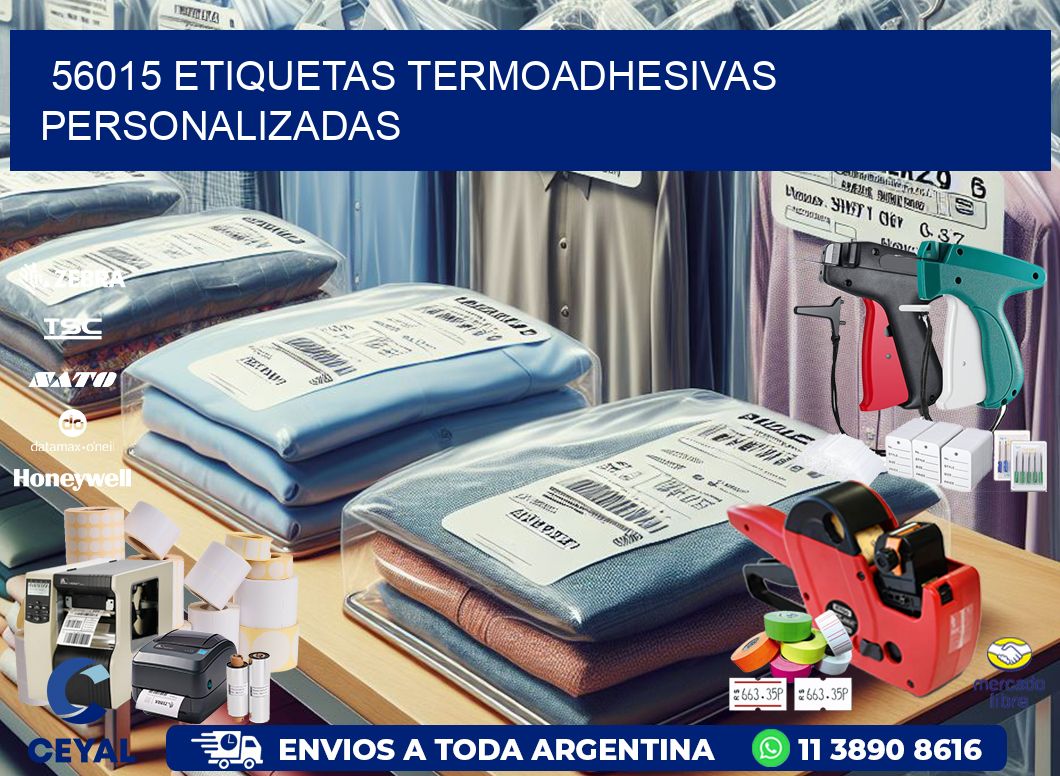 56015 Etiquetas termoadhesivas personalizadas