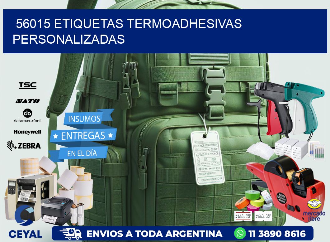 56015 Etiquetas termoadhesivas personalizadas