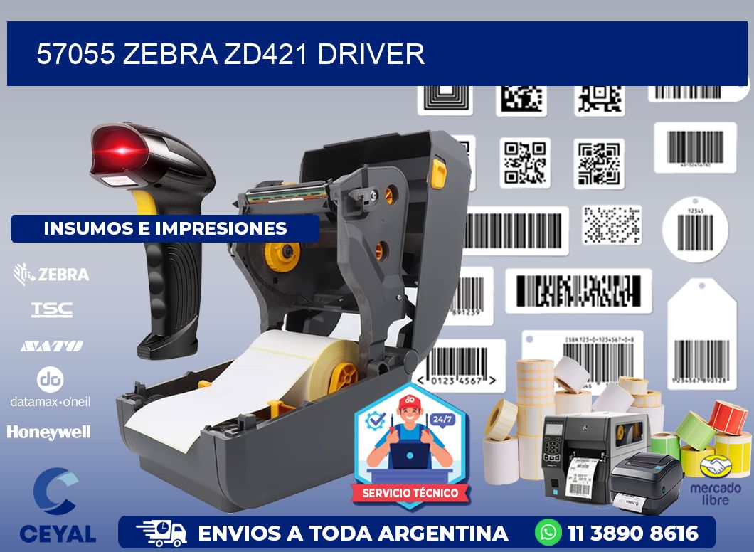 57055 Zebra ZD421 driver