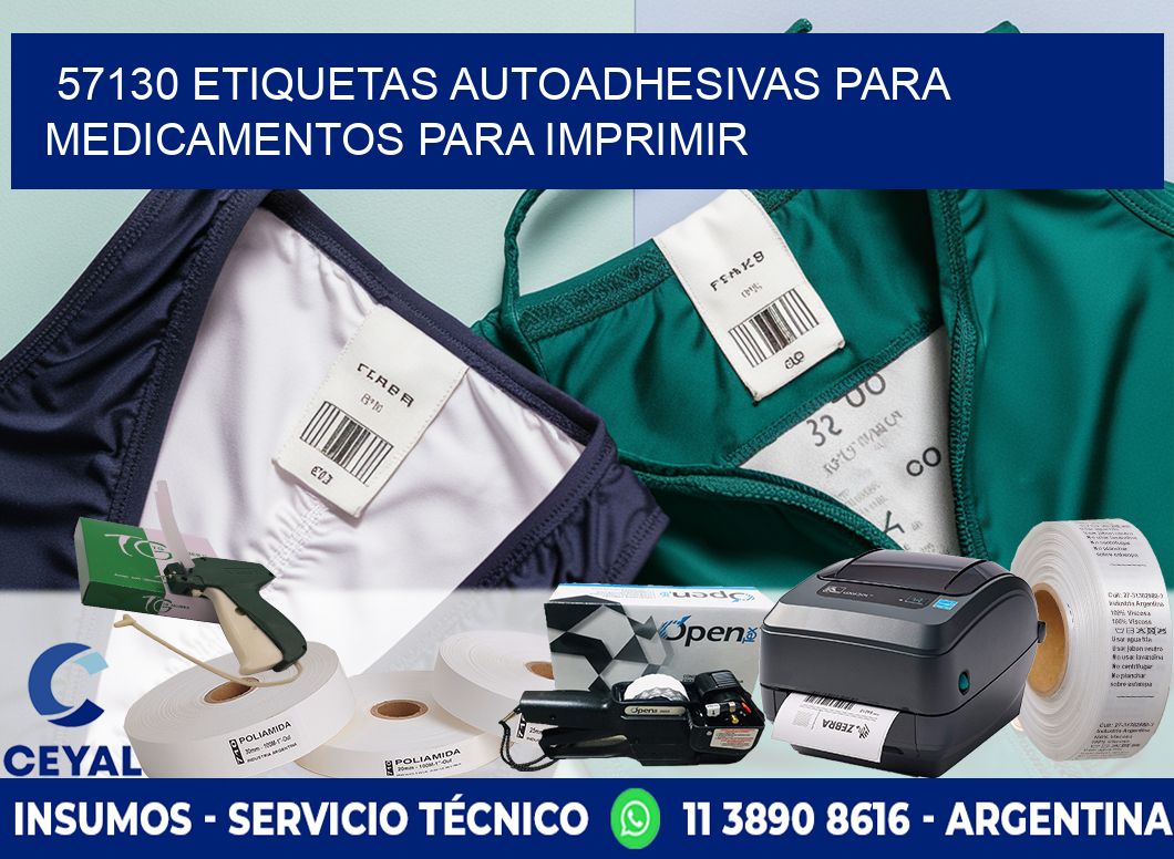 57130 Etiquetas autoadhesivas para medicamentos para imprimir