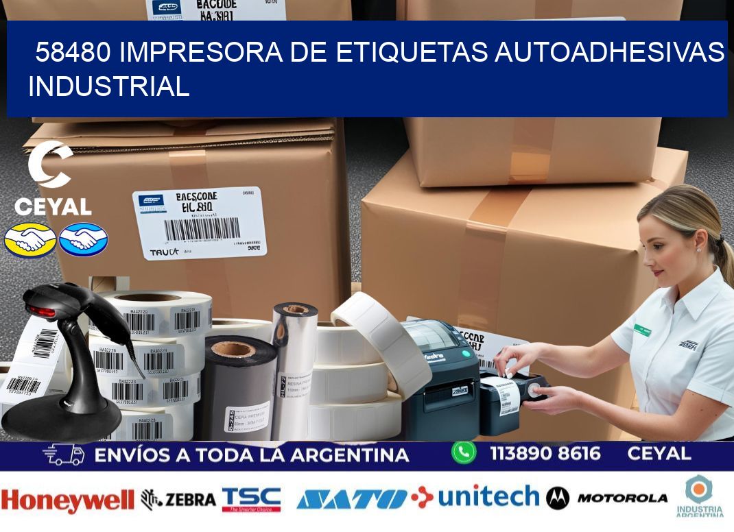58480 Impresora de etiquetas autoadhesivas industrial