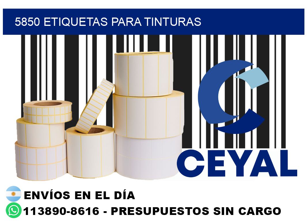 5850 Etiquetas para tinturas