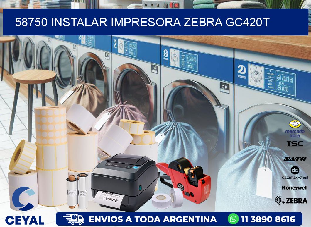58750 Instalar impresora Zebra GC420t