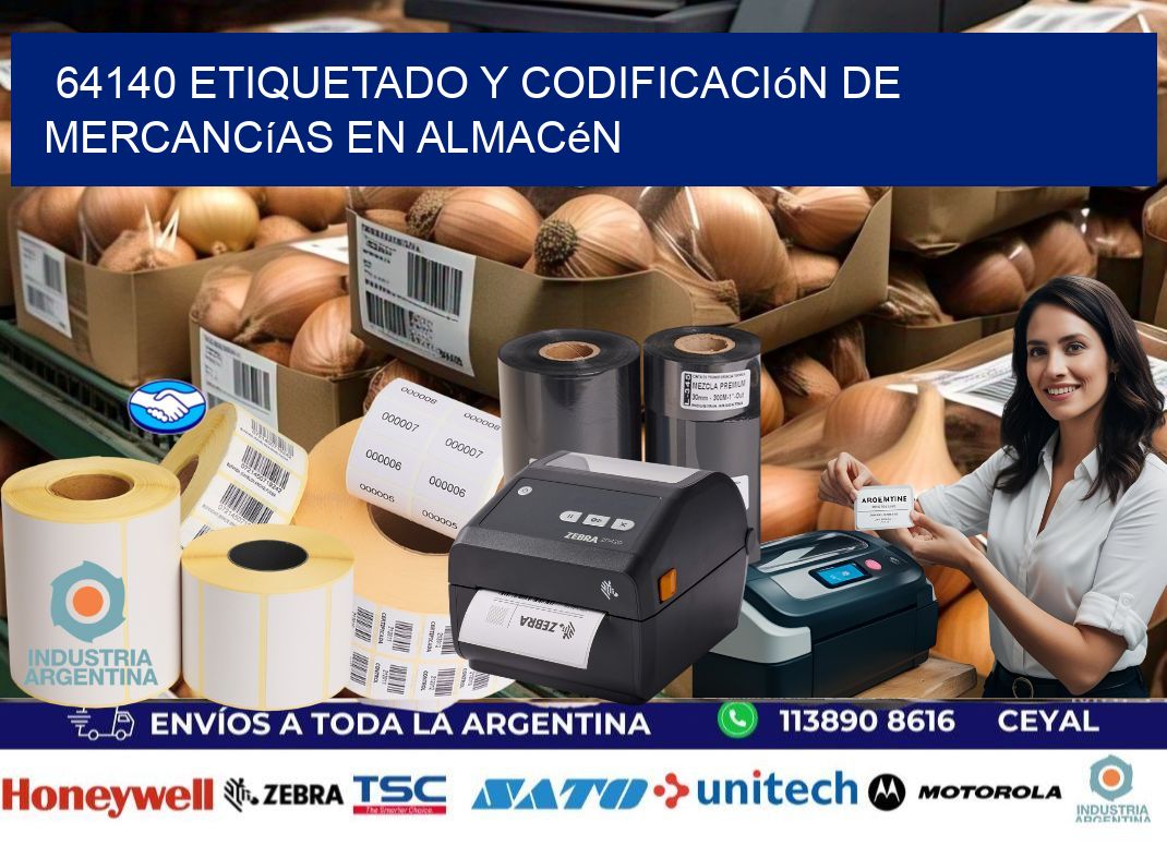 64140 Etiquetado y codificación de mercancías en almacén