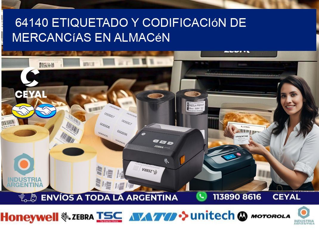 64140 Etiquetado y codificación de mercancías en almacén