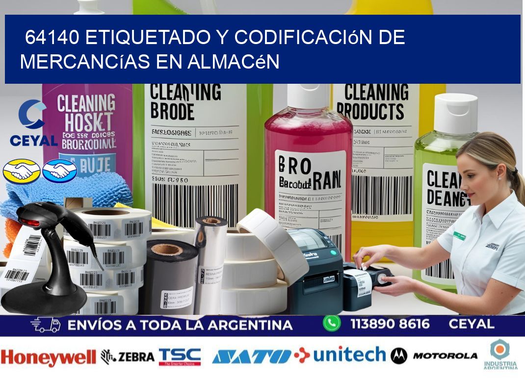 64140 Etiquetado y codificación de mercancías en almacén