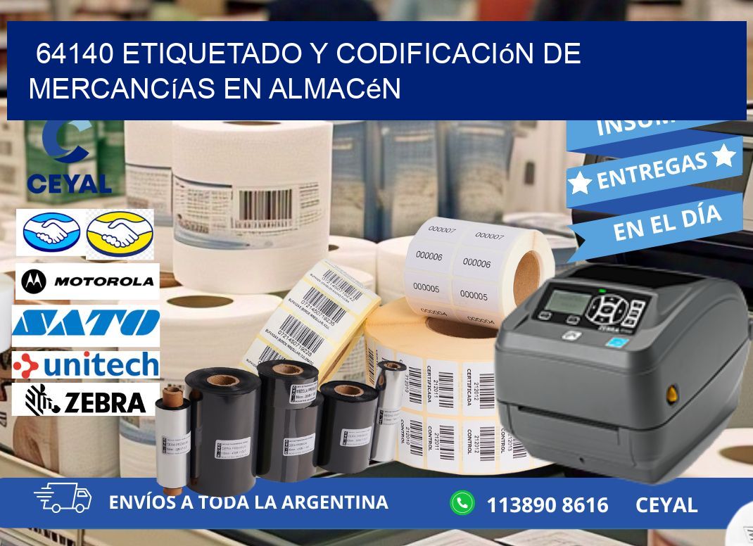 64140 Etiquetado y codificación de mercancías en almacén