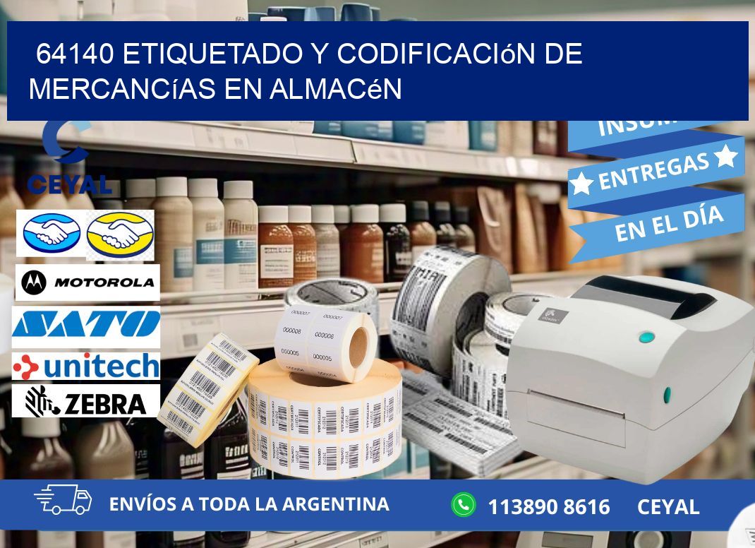64140 Etiquetado y codificación de mercancías en almacén