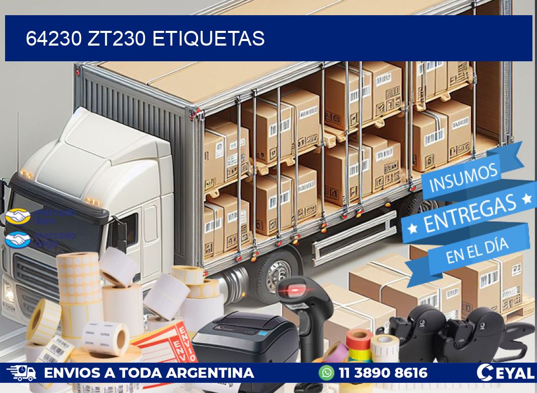64230 ZT230 etiquetas