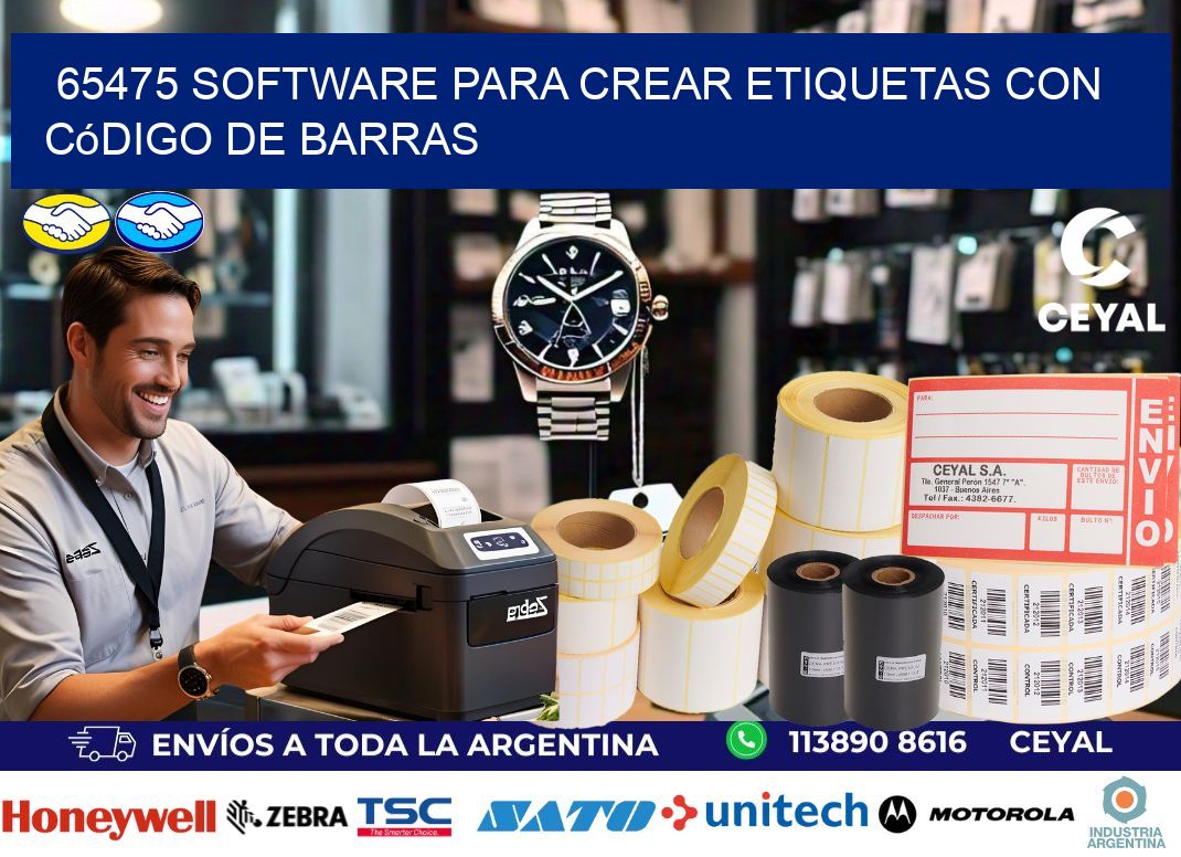 65475 Software para crear etiquetas con código de barras