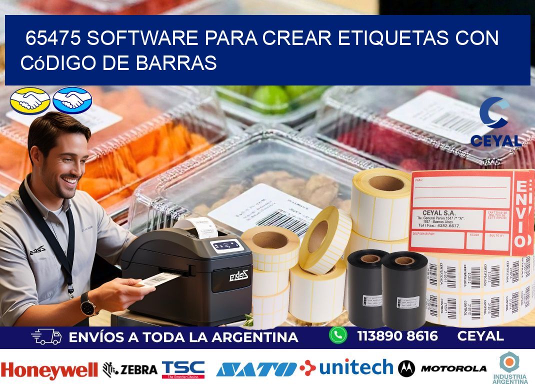65475 Software para crear etiquetas con código de barras
