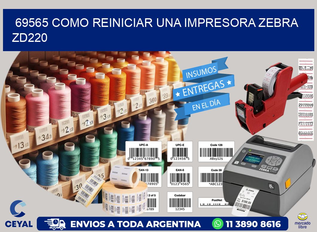 69565 Como reiniciar una impresora Zebra  ZD220