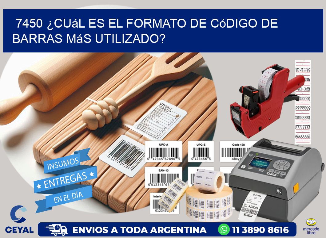 7450 ¿Cuál es el formato de código de barras más utilizado?