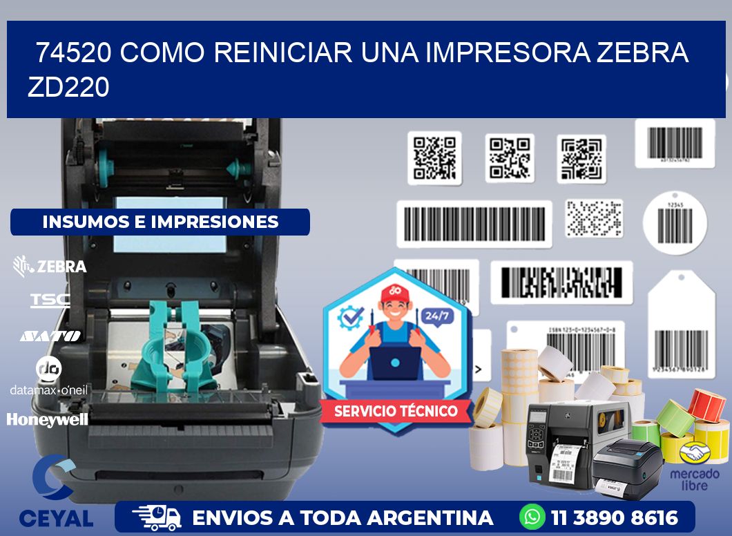 74520 Como reiniciar una impresora Zebra ZD220