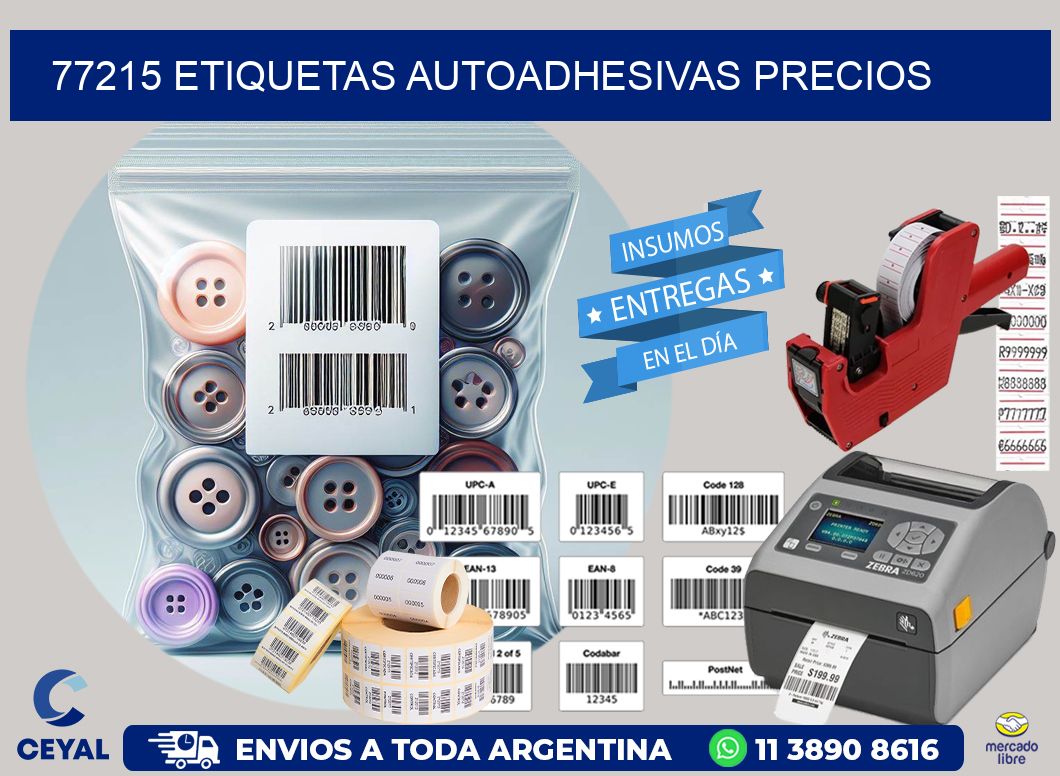77215 Etiquetas autoadhesivas precios