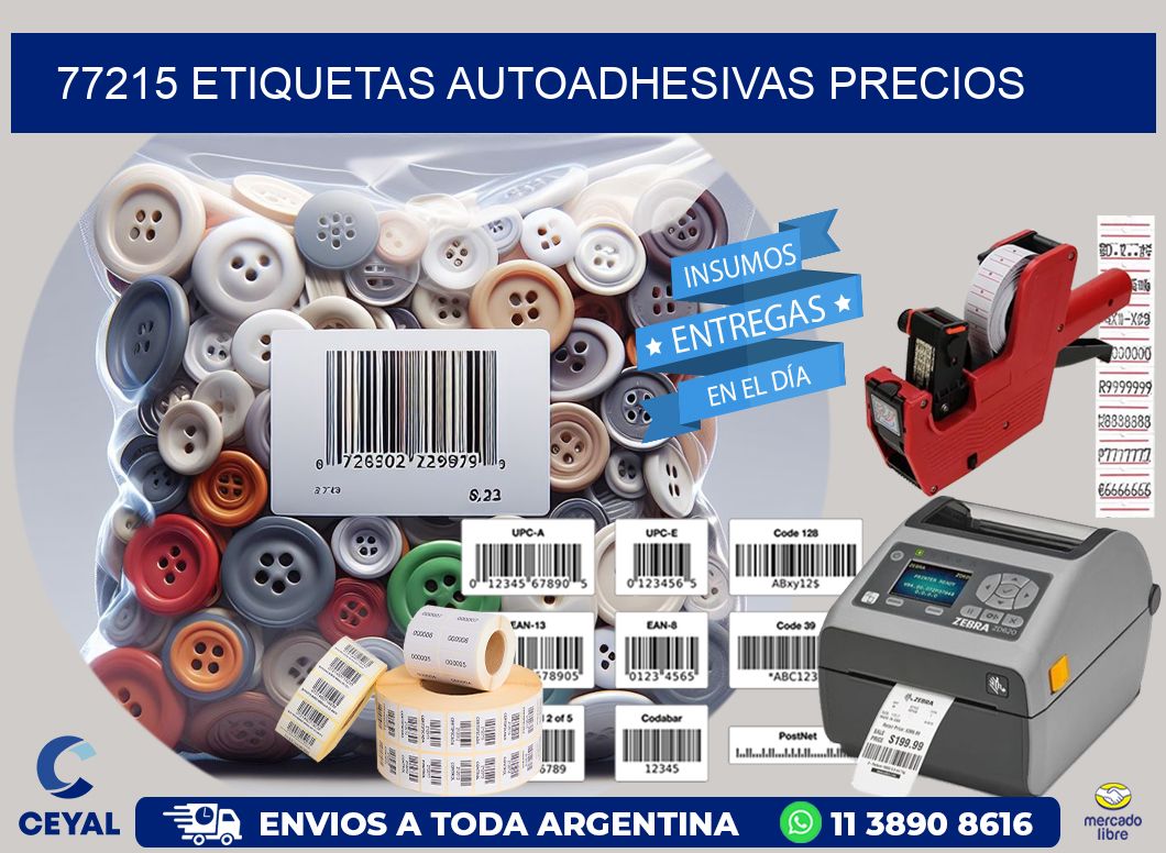 77215 Etiquetas autoadhesivas precios