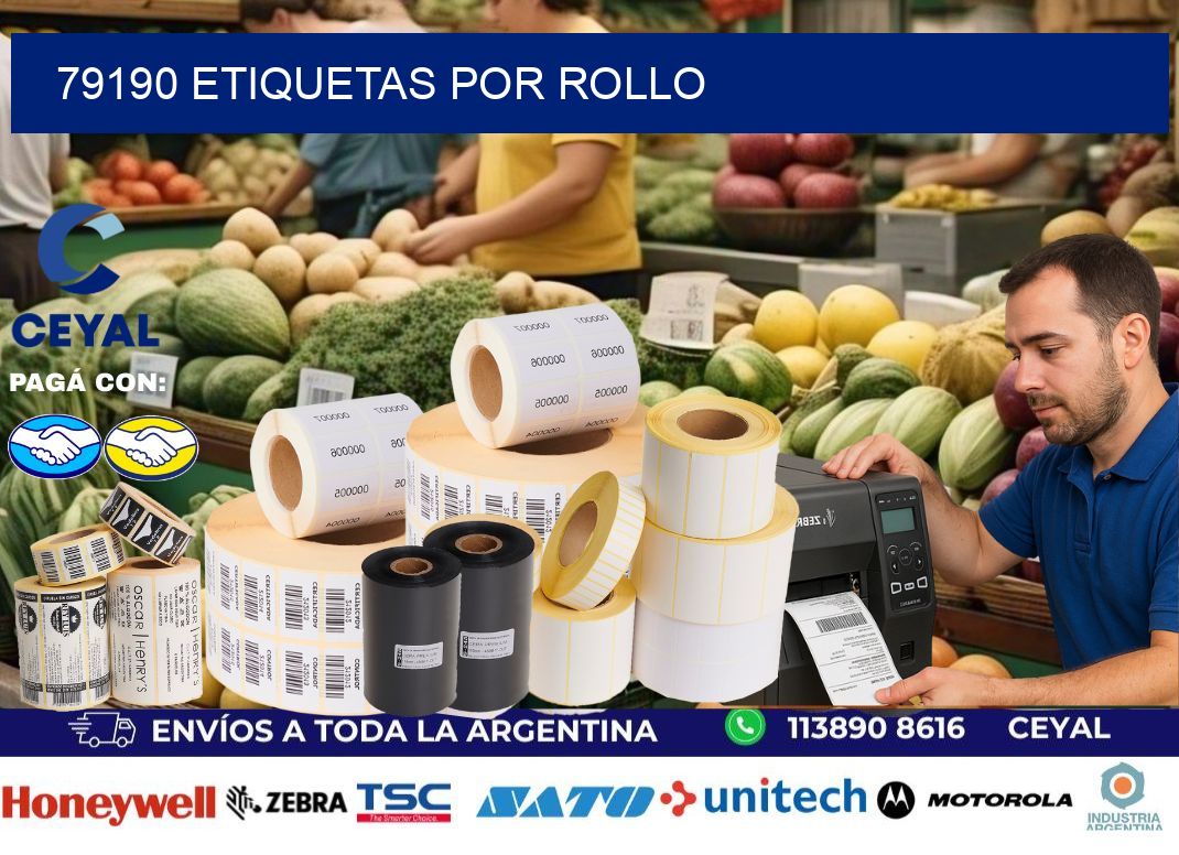79190 Etiquetas por rollo